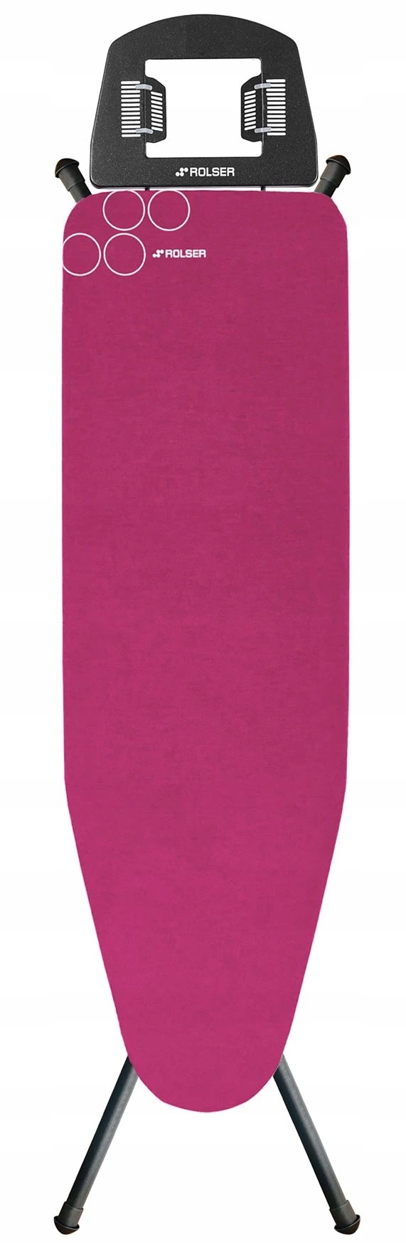 Levně Rolser žehlící prkno K-22 Black Tube L, 120 x 38 cm, růžové