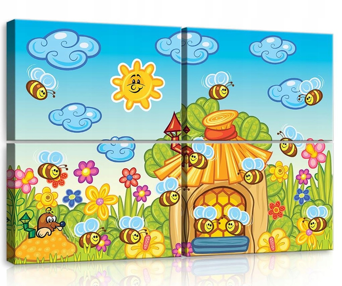 Obraz Na Plátne Canvas 120x80 Včely Ul Lúka Kret Krecik
