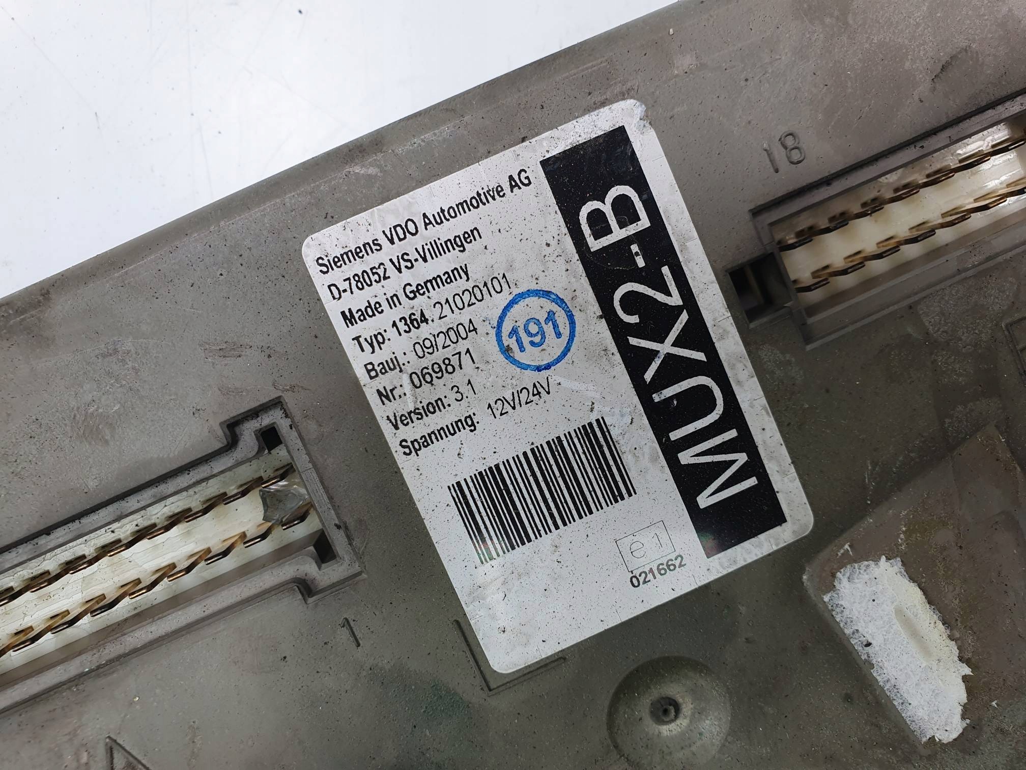 unité de commande électronique uce 136421020101 SOLARIS URBINO 10