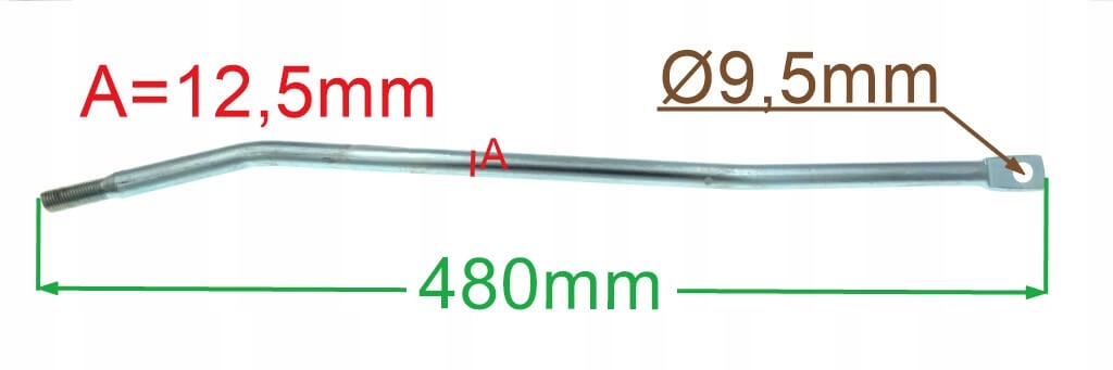 DRĄŻEK KIERWONICZY MTD 747-05464 Typ drążek
