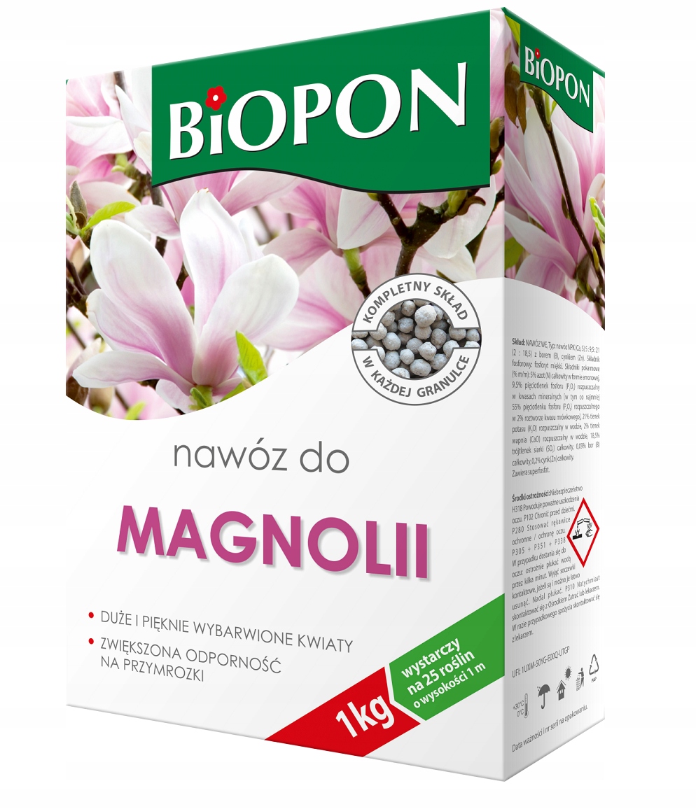 

Nawóz do Magnolii 1kg ...:: Biopon ::...