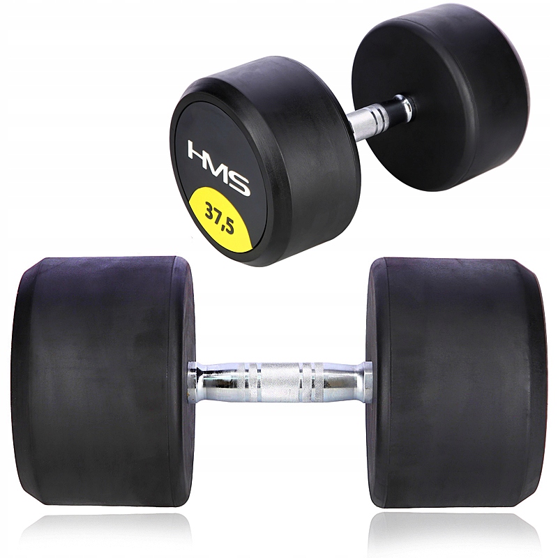 GUMOWA HANTLA HANTELKA SZTANGIELKA GUMOWANA 37,5KG
