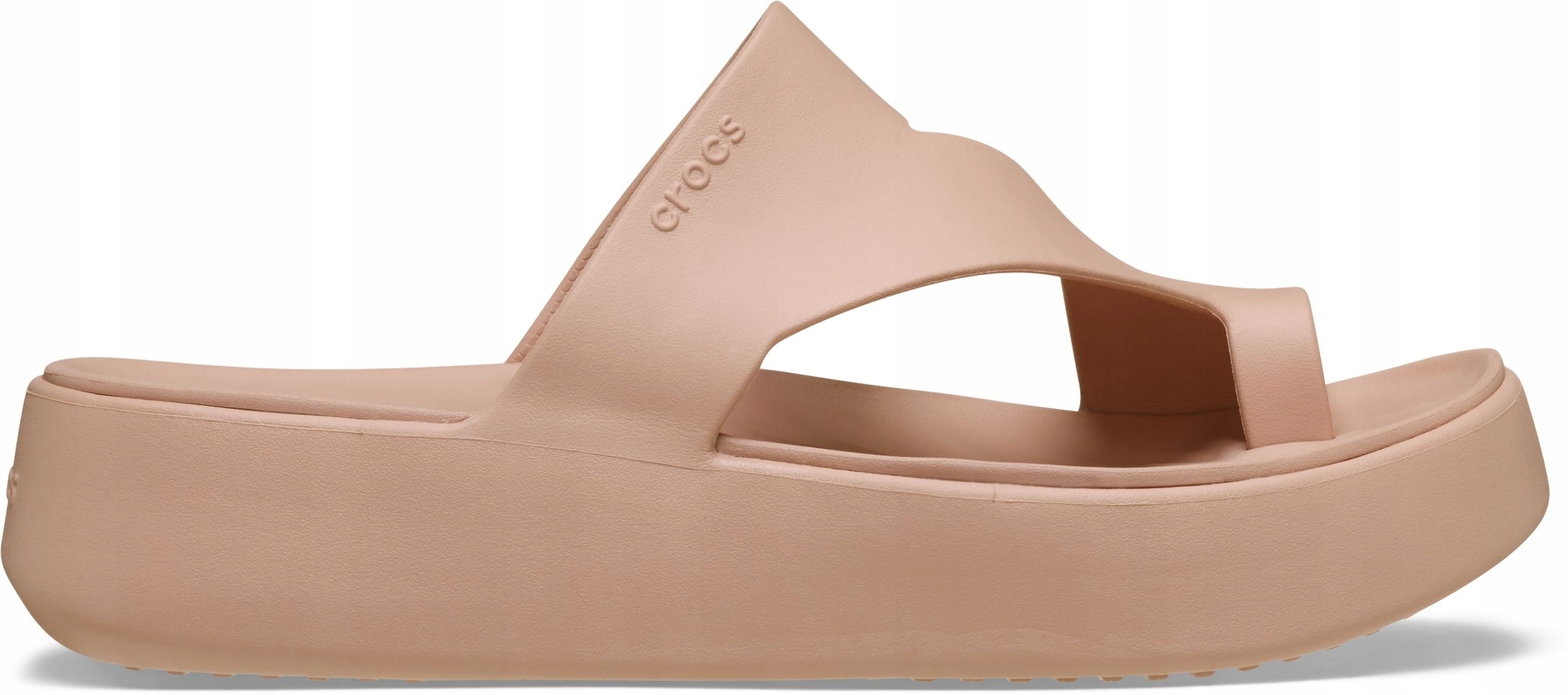 Nazouváky Crocs Getaway Platform Toe Loop 37,5 W7 Pink Caramel