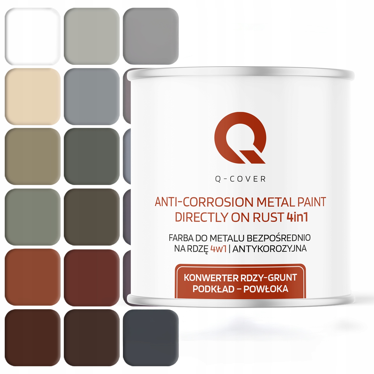 Farba Antykorozyjna Do Metalu Blachy 2.5L Kolor 20 Prosto Na Rdzę Trwała