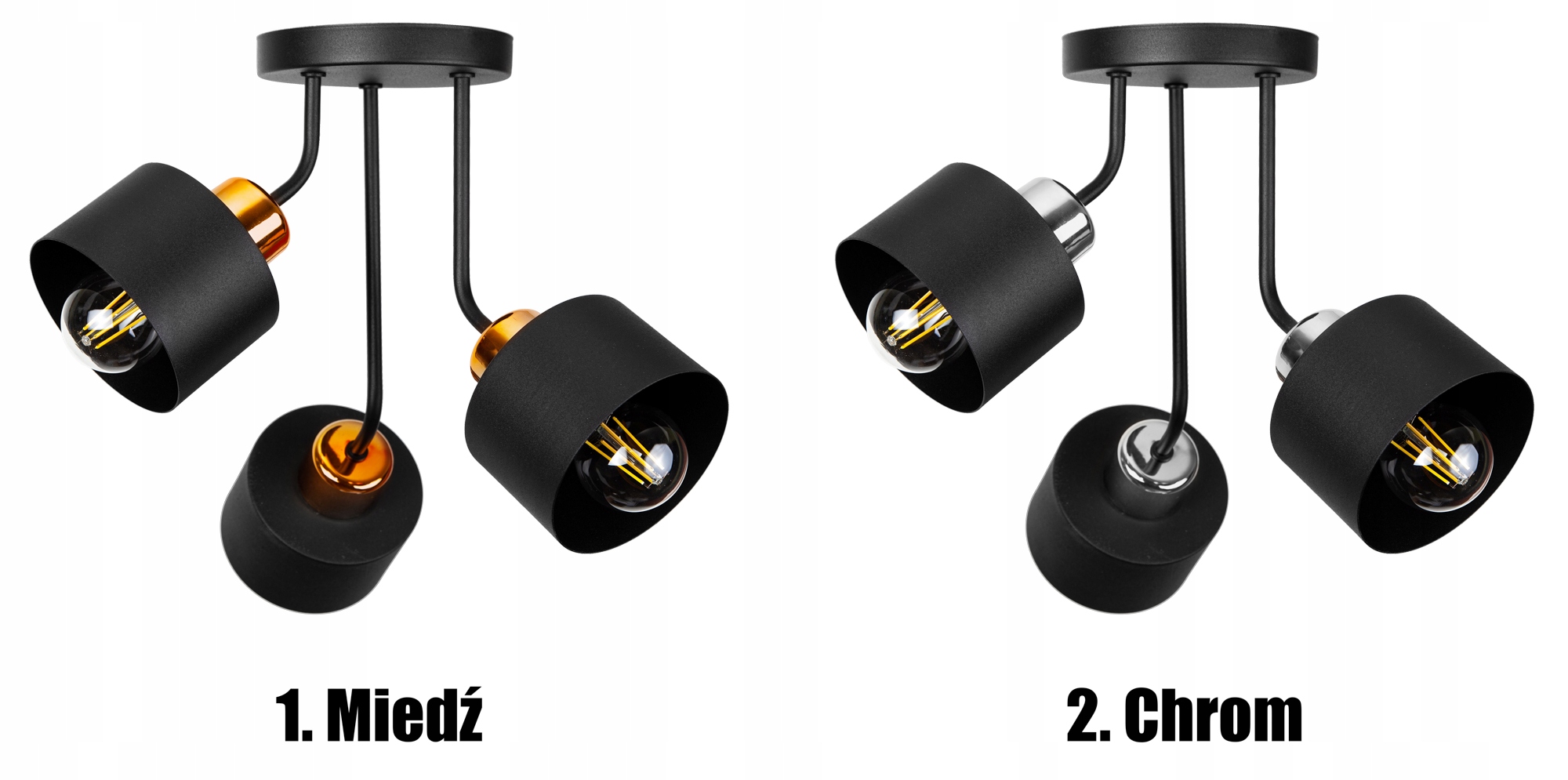 LAMPA SUFITOWA PLAFON ŻYRANDOL LOFT EDISON LED Rodzaj gwintu E27