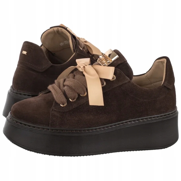 Dámské kožené tenisky Karino Hnědé 5997/015-P Brown