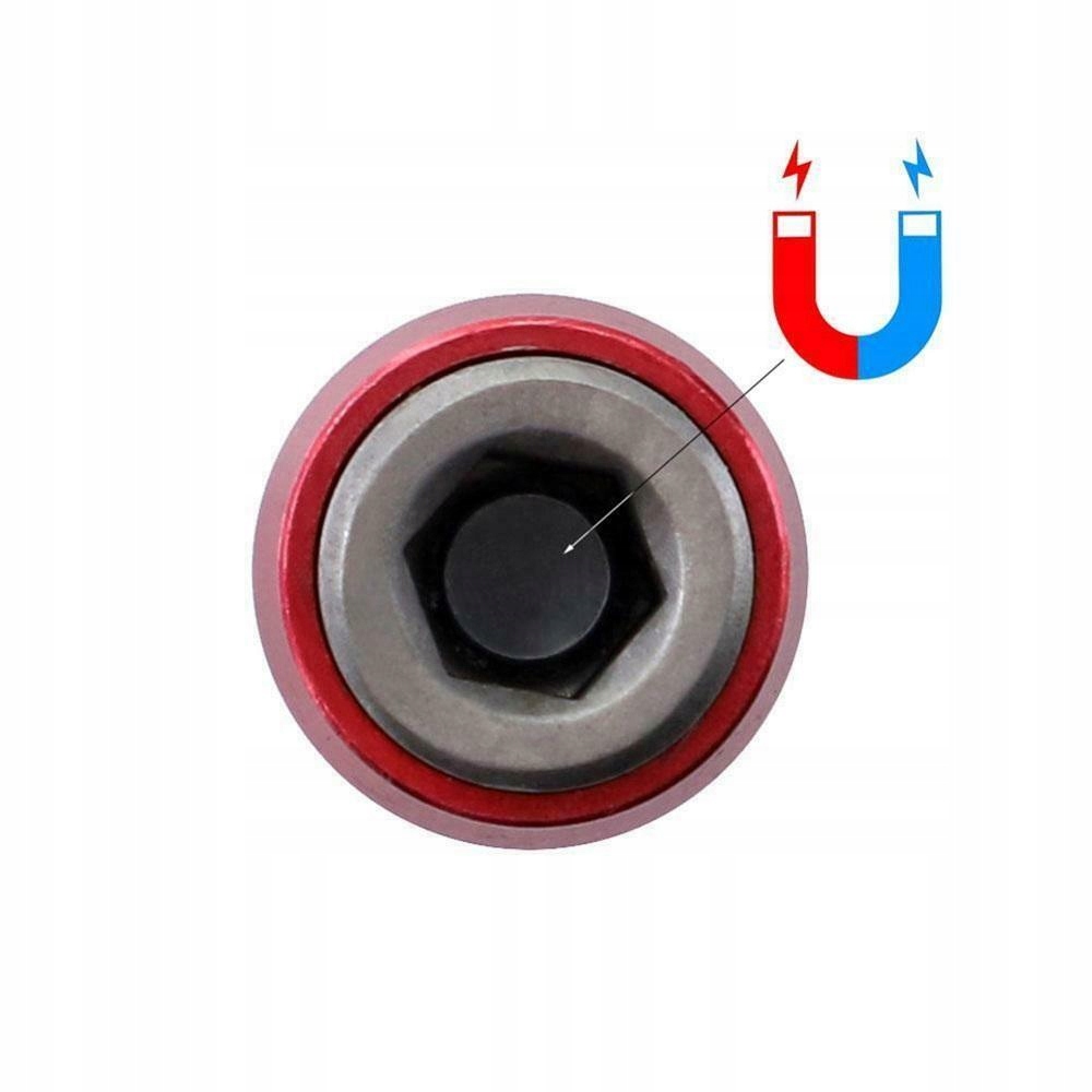 ADAPTER UCHWYT KĄTOWY MAGNETYCZNY DO BITÓW WKRĘTÓW WIERTARKI WKRĘTARKI HEX Typ grotu HEX