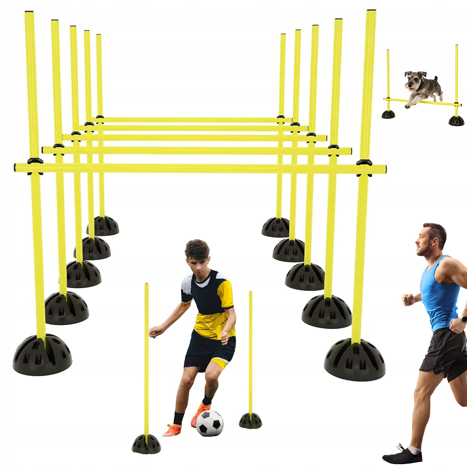 Fotbalový Tréninkový Set Agility Sloupky 1 M S Základnami