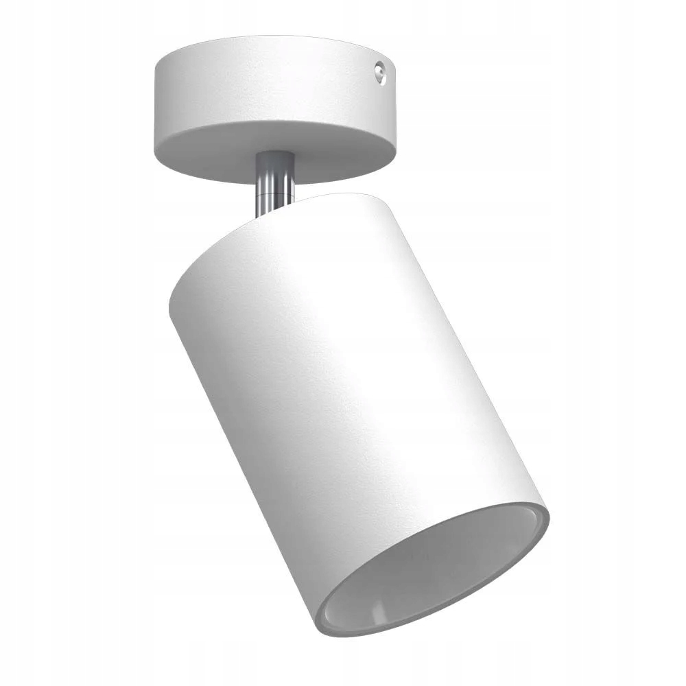 Stropní bodové svítidlo tuba bílá kulatá pohyblivá Brosline
