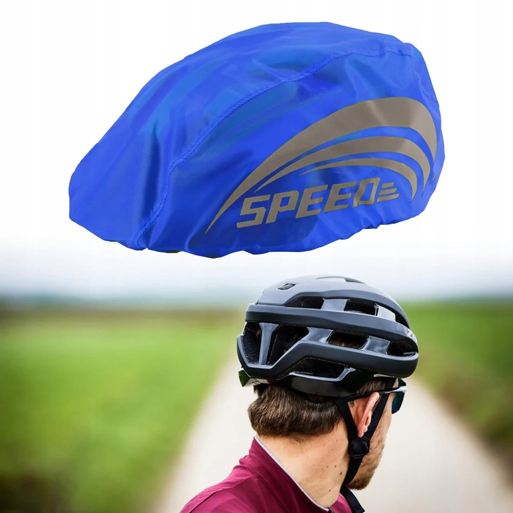 Wodoodporny pokrowiec na kask rowerowy z paskiem odblaskowym Kask rowerowy