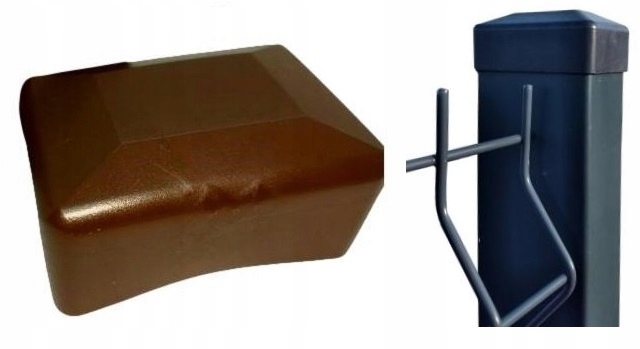 Zaślepka daszek słupek profil 60x40 10SZT BRĄZOWE Marka Bo-plast