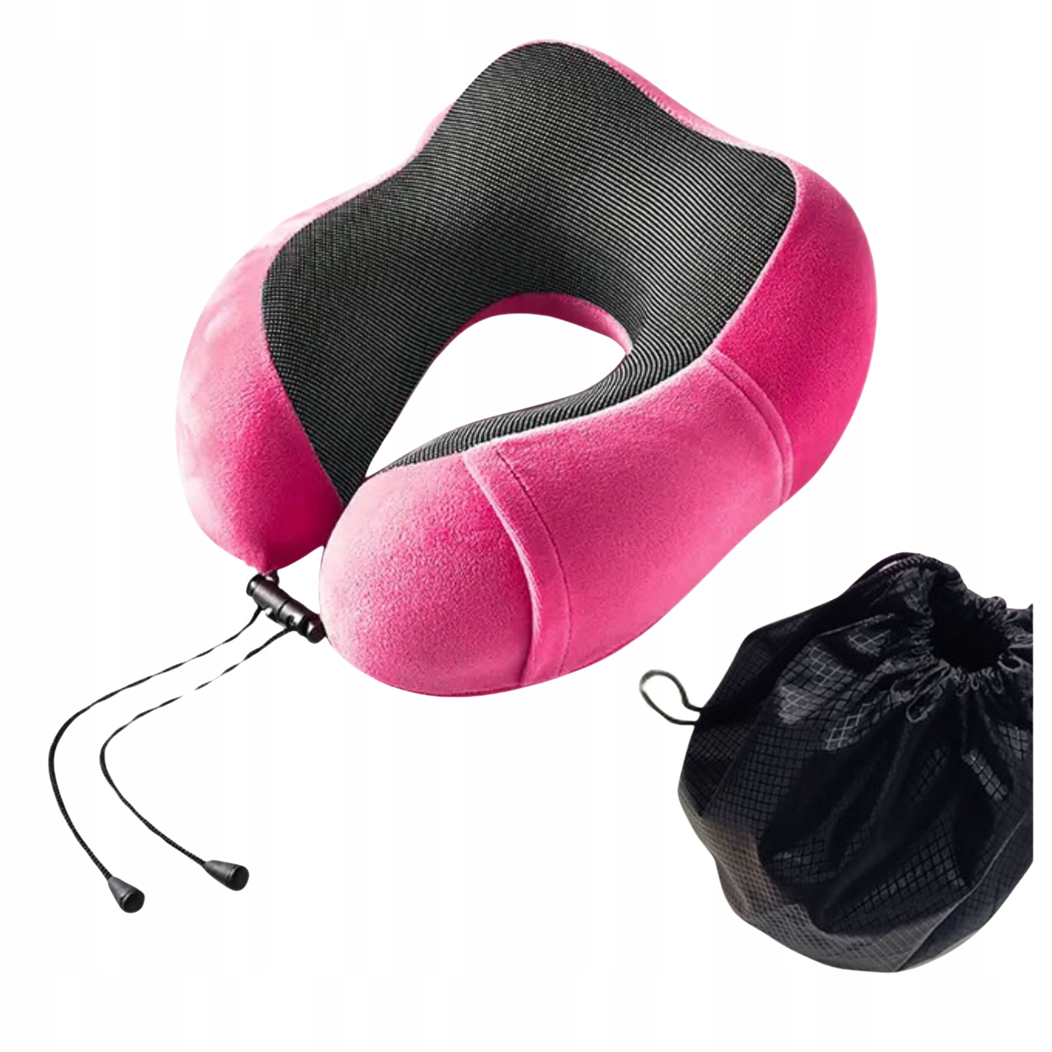 PODUSZKA PODRÓŻNA ROGAL NA SZYJĘ TURYSTCZNA CIEMNY RÓŻOWY Kod producenta Relax4Now_ciemnyróż