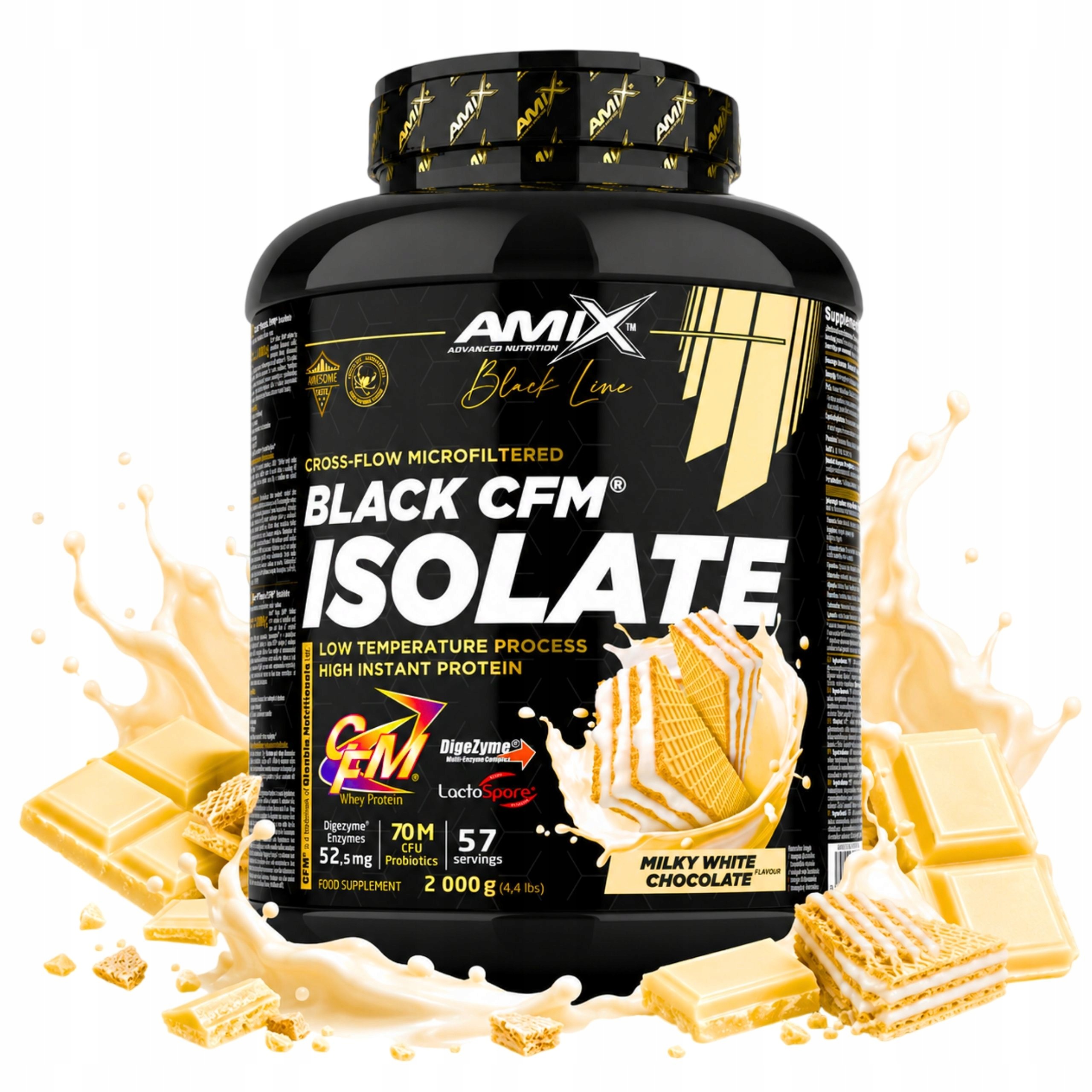 Proteinový Izolát Wpi Bílkoviny bez cukru a bez laktózy Digezyme Lactospore 2 kg