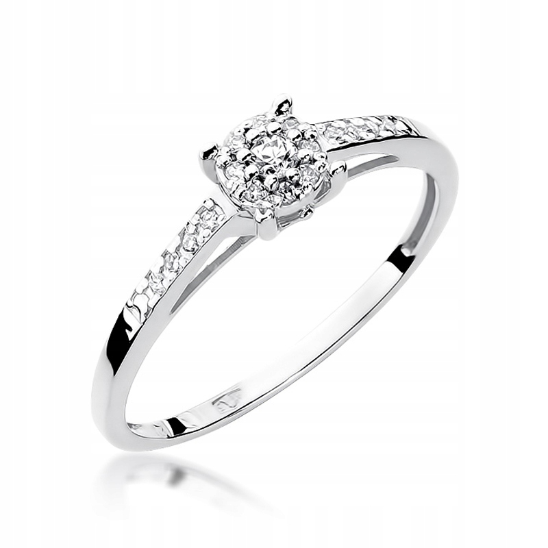 

Pierścionek Brylanty białe złoto 0,12 ct 585