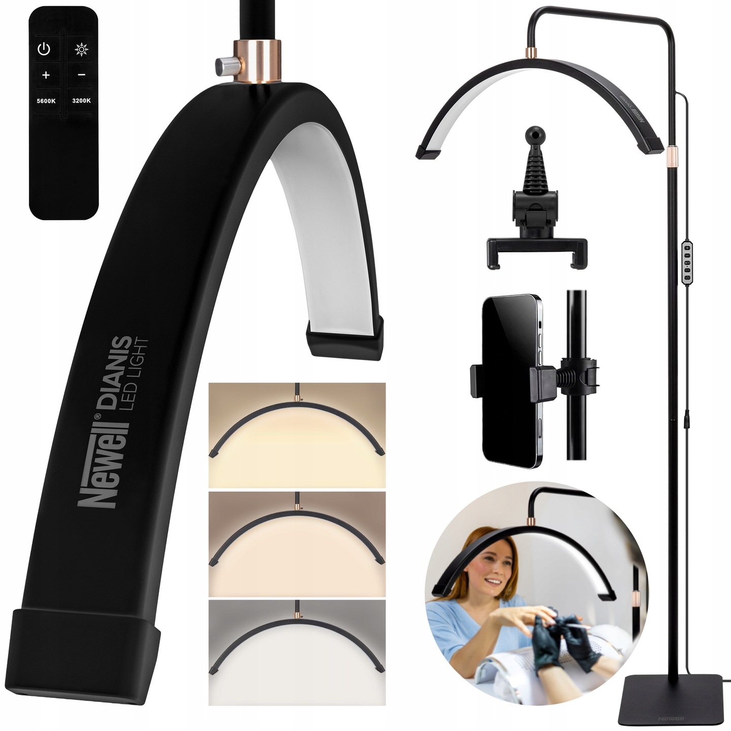 Led Kosmetická Lampa Na Prodlužování Řas Pro Make-up 3000 7000K 40W