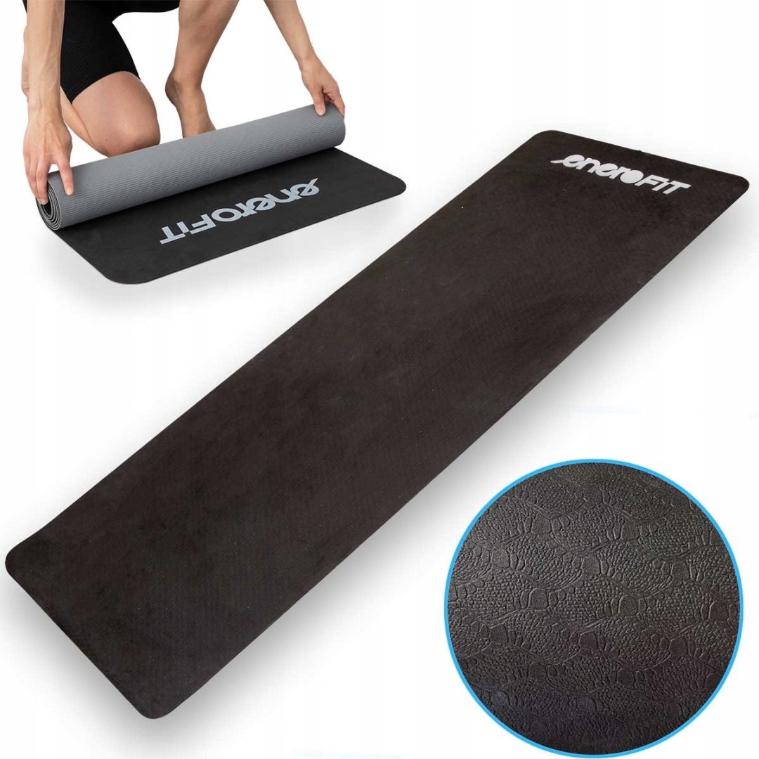 Mata Tpe do Jogi i fitness czarno-szara