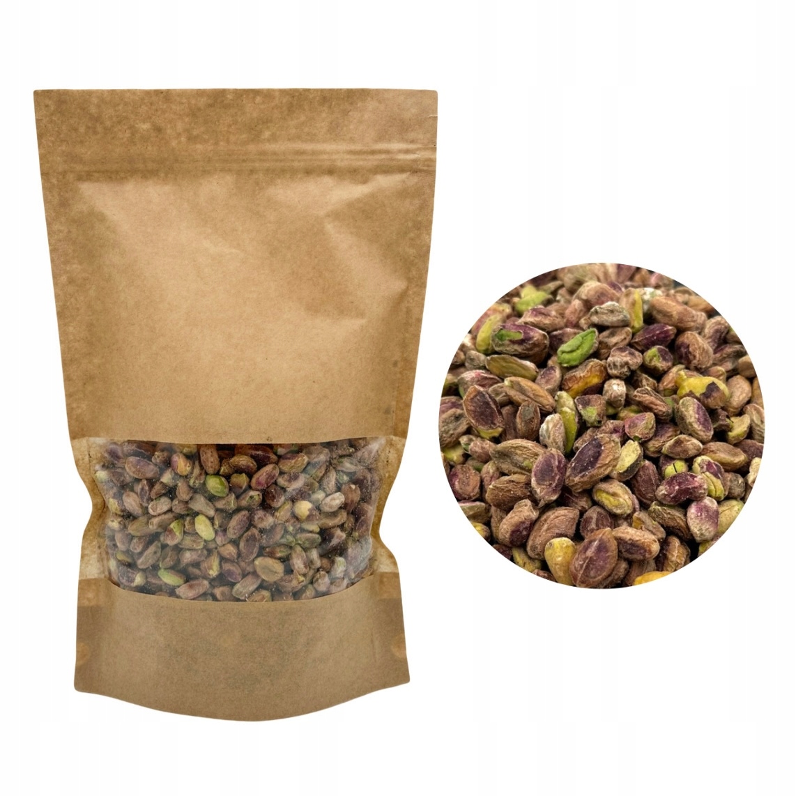 Pistácie Oloupané surové 0,5 kg celé ořechy Premium Chutné 500 g Dalina kol