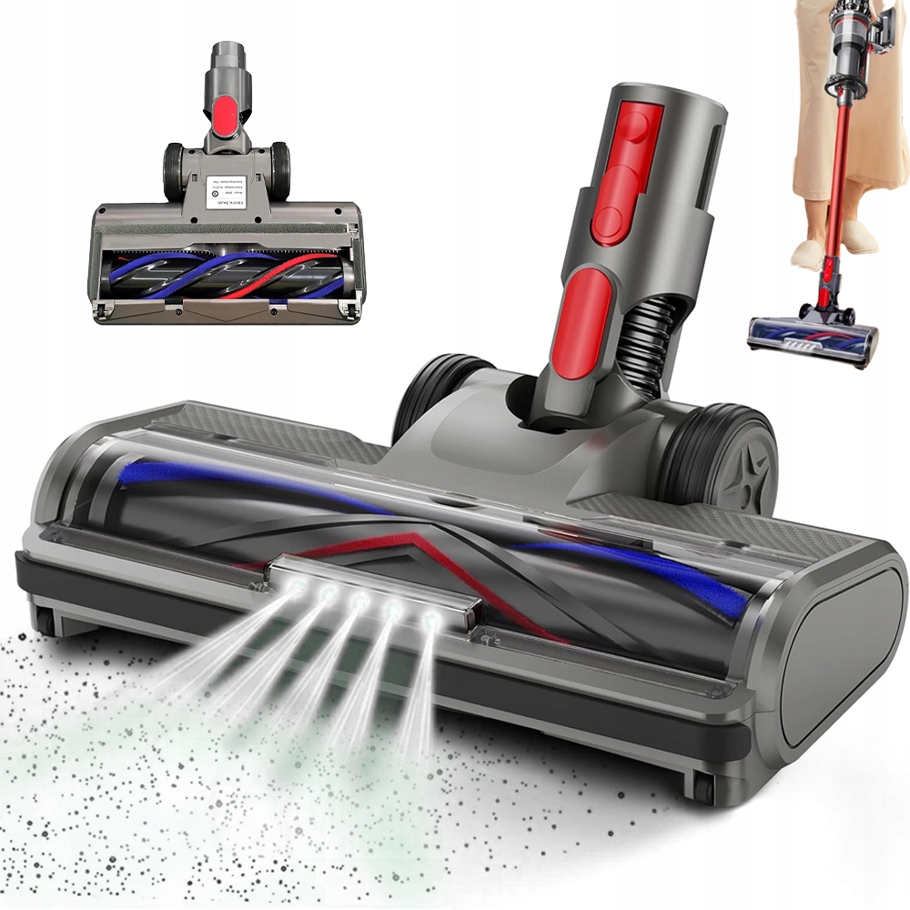 Podlahový Kartáč Dyson Pro Vysavač Dyson V7/8/10/11/15 Otočný 5 Led