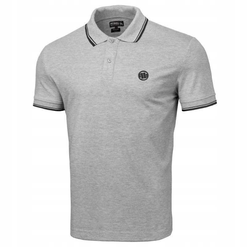 

Pit Bull koszulka polo Slim Stripes Logo szara M