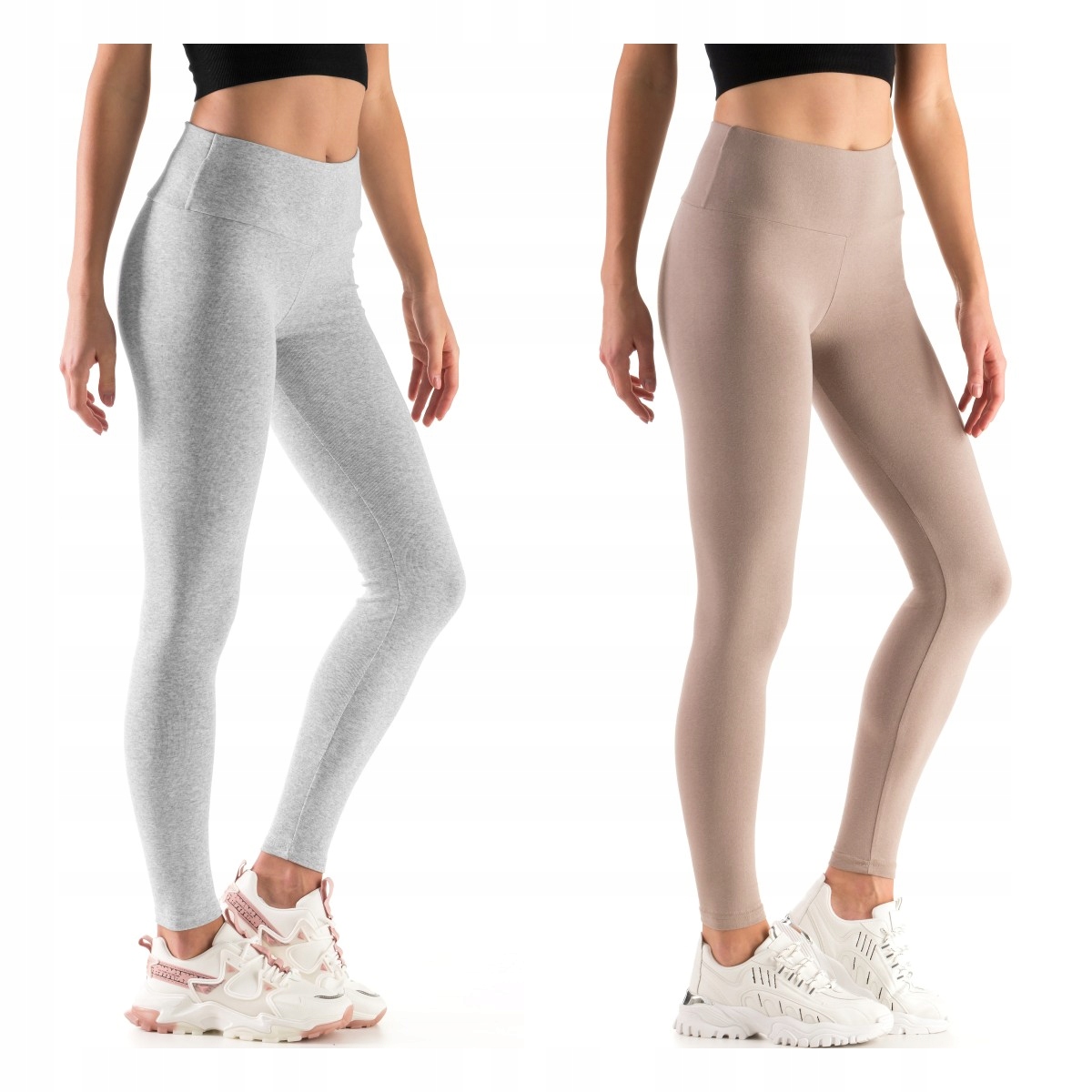 

2X Legginsy Z Wysokim Stanem Wyszczuplające Lwp