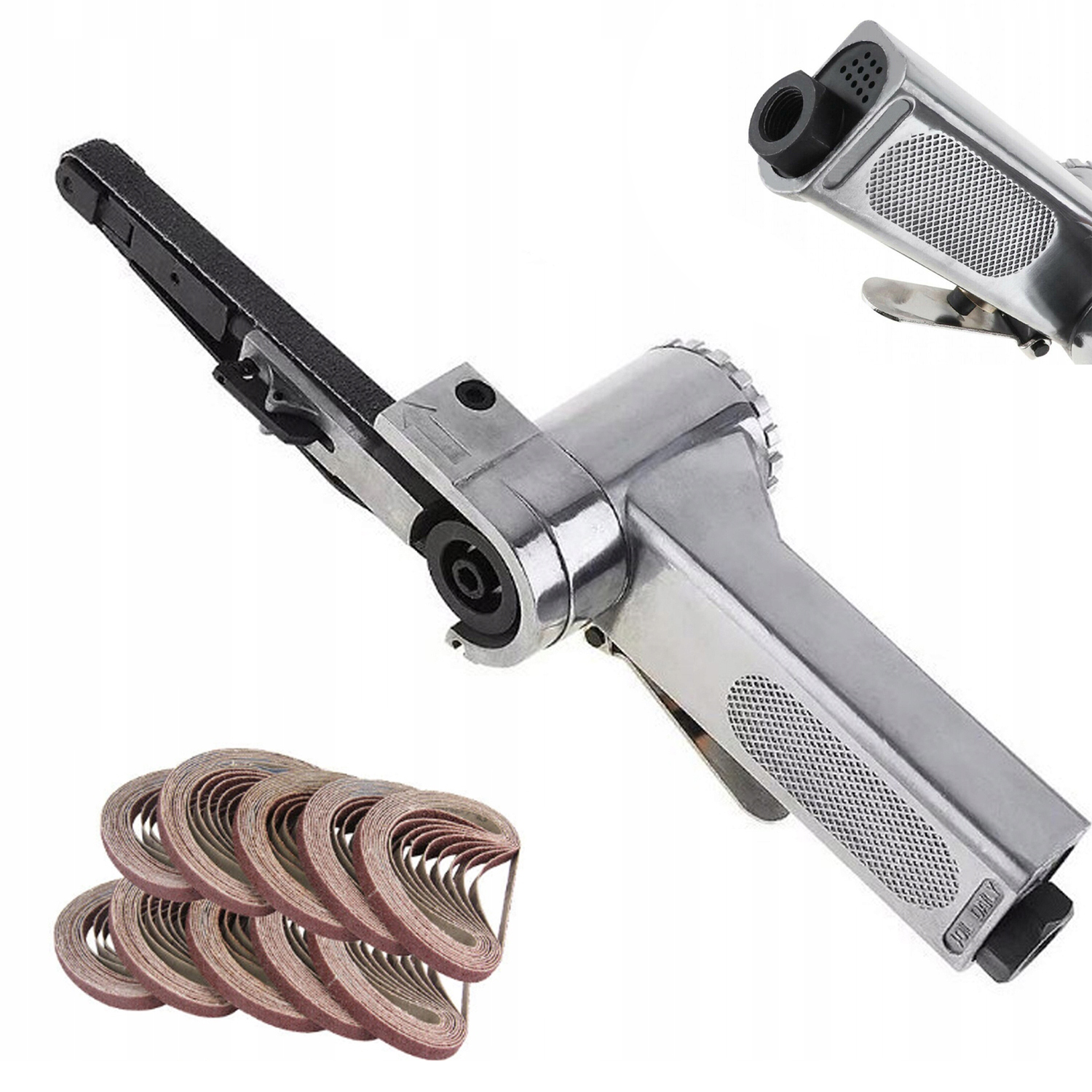 Pásová Pneumatická Bruska 10X330 MM Nekonečná Páska 25 Ks