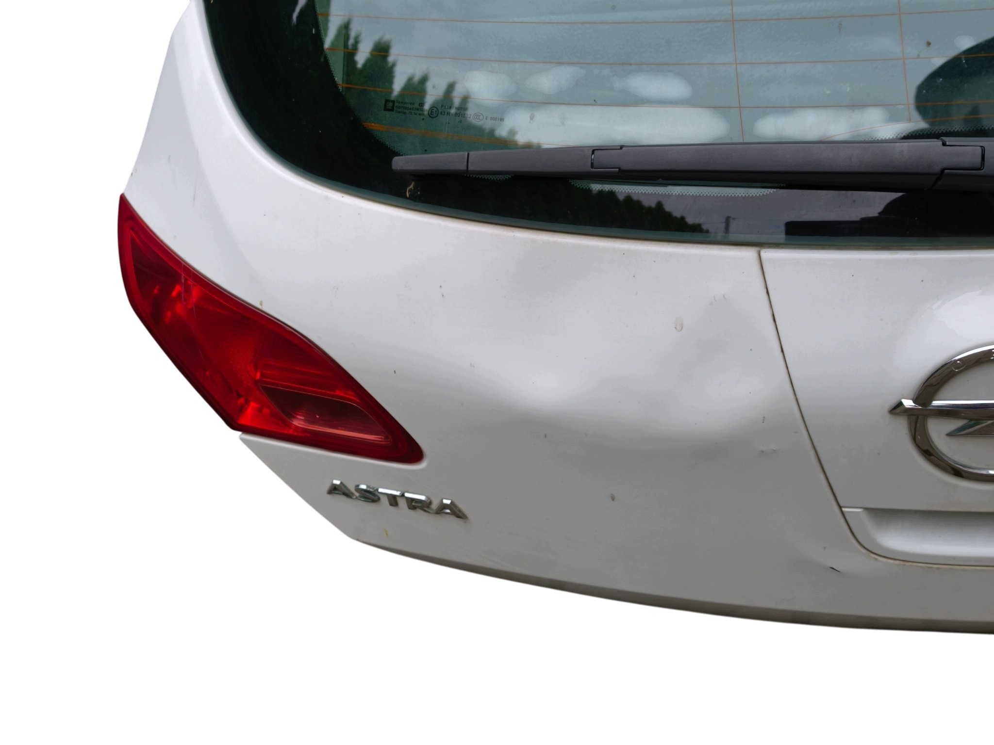 OPEL ASTRA J HATCHBACK trunk door boot BIALA Z window