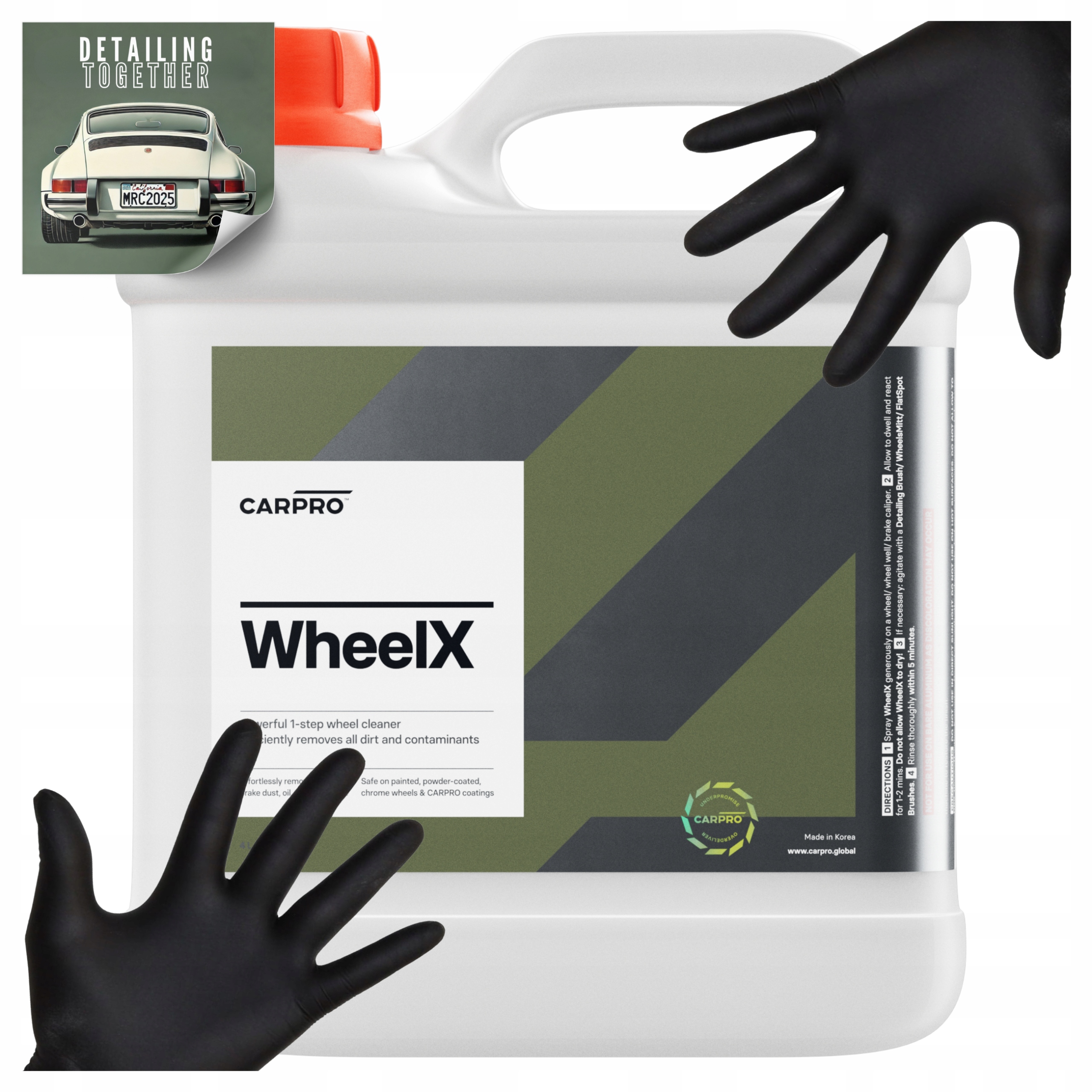 CarPro WheelX 1L Profesionálny prostriedok na čistenie diskov odstraňuje nečistoty 4000 ml