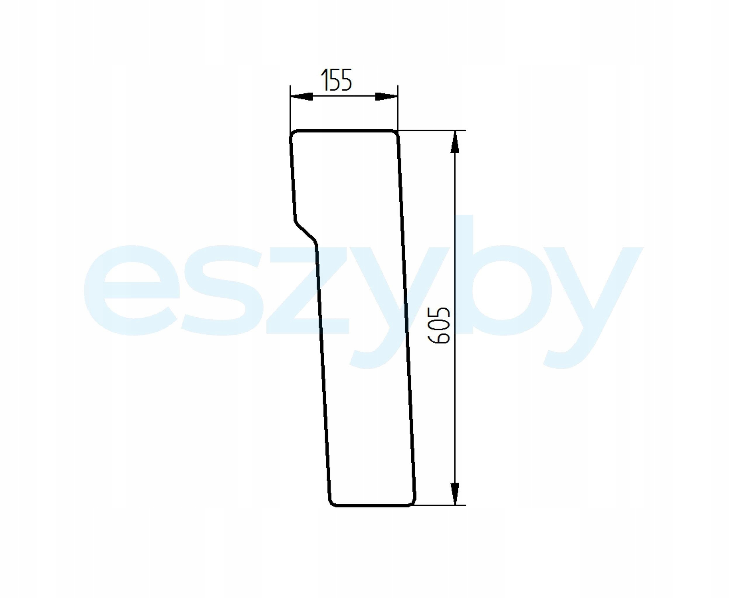 čelní sklo traktor Renault přední spodní 6005012170