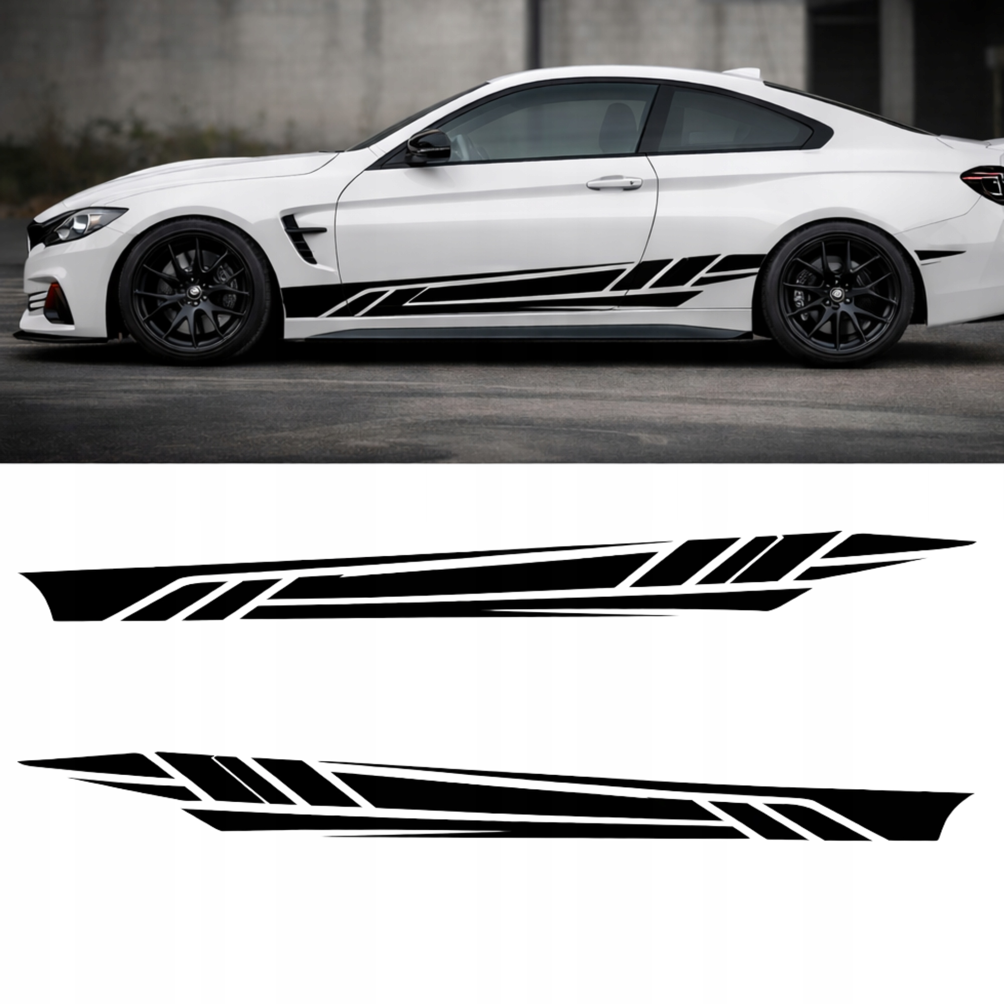 Sportovní boční pásy na auto Samolepky tuning Univerzální Xpro