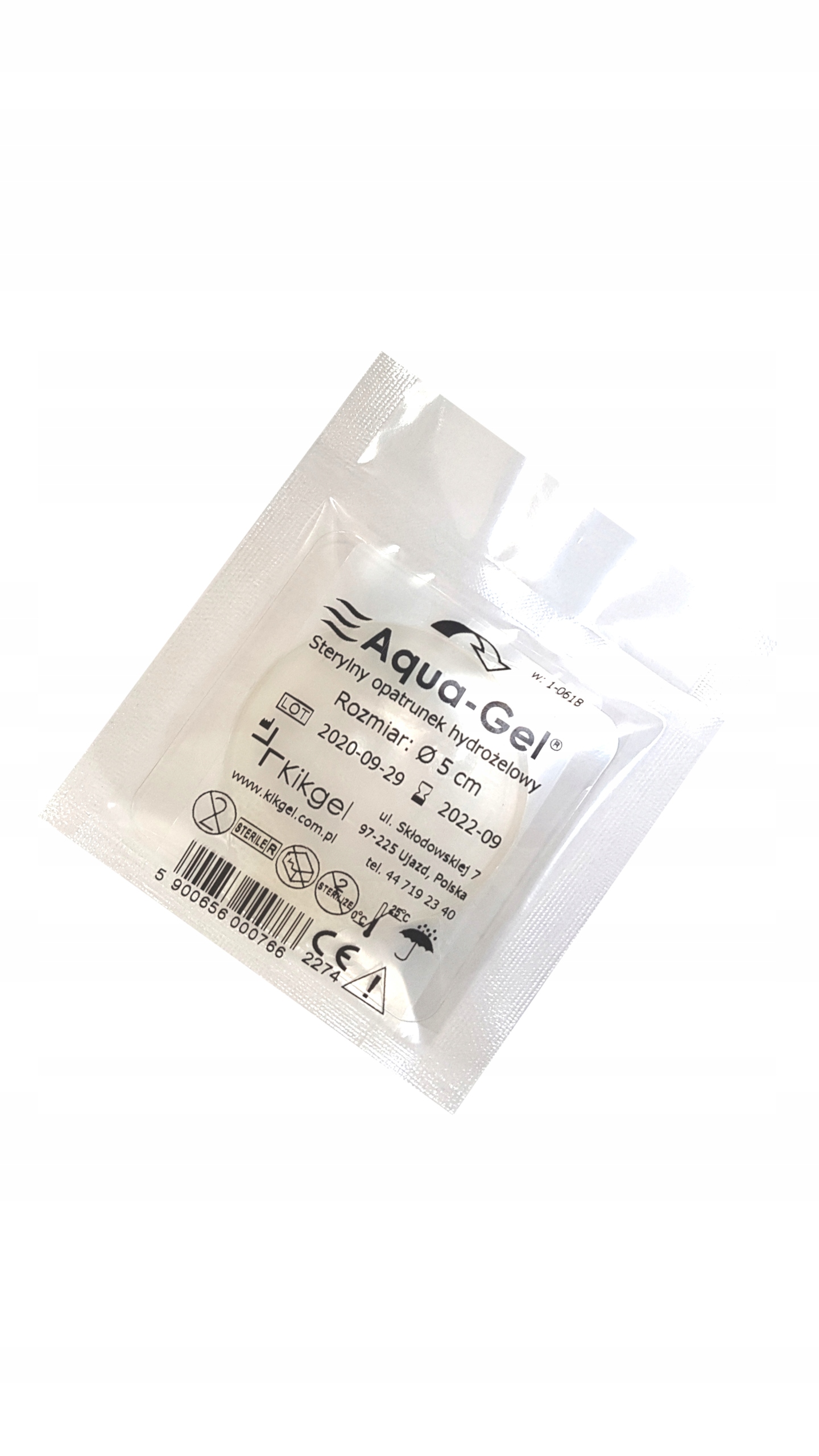 

Aqua-gel opatrunek hydrożelowy 5 cm 1szt