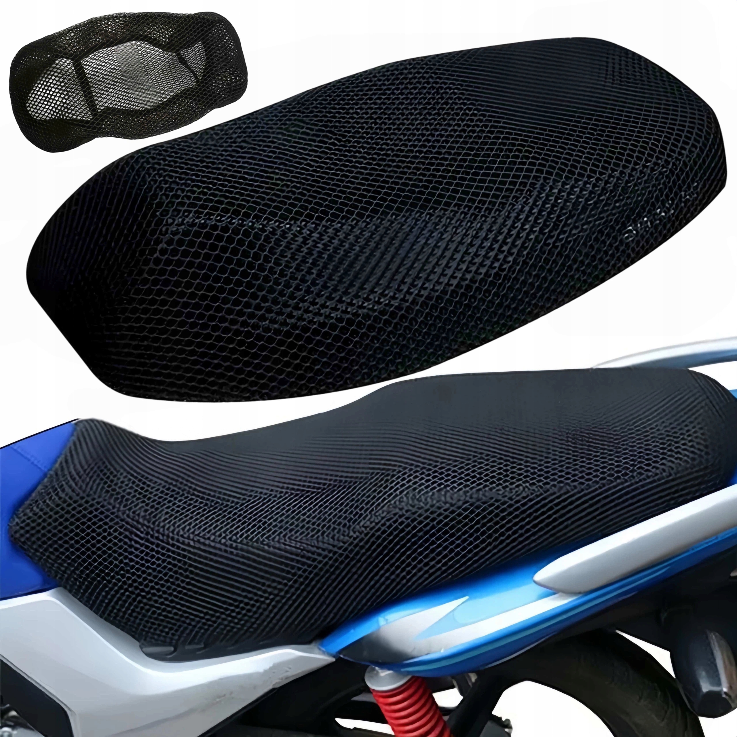 Pokrowiec Na Siedzenie Z Siatką 3D Wodoodporny Antypoślizgowy Motocykl 75CM