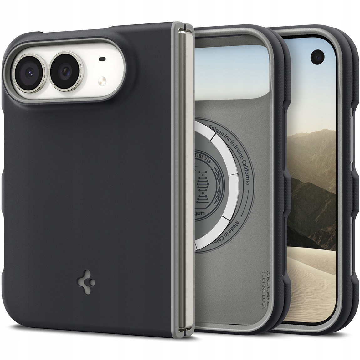 Etui do iPhone Duo, Spigen Nano Pop Mag, stylowe, case, plecki do MagSafe