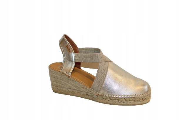 ESPADRYLE TONI PONS TOSSA, ZŁOTY ROZM. 41