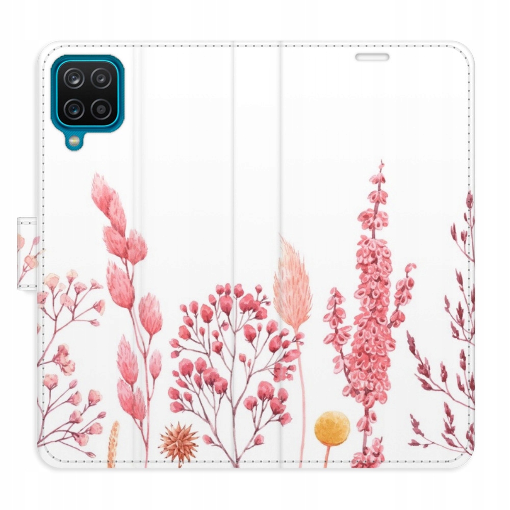 Etui z klapką iSaprio Pink Flowers 03 do Samsung Galaxy A12