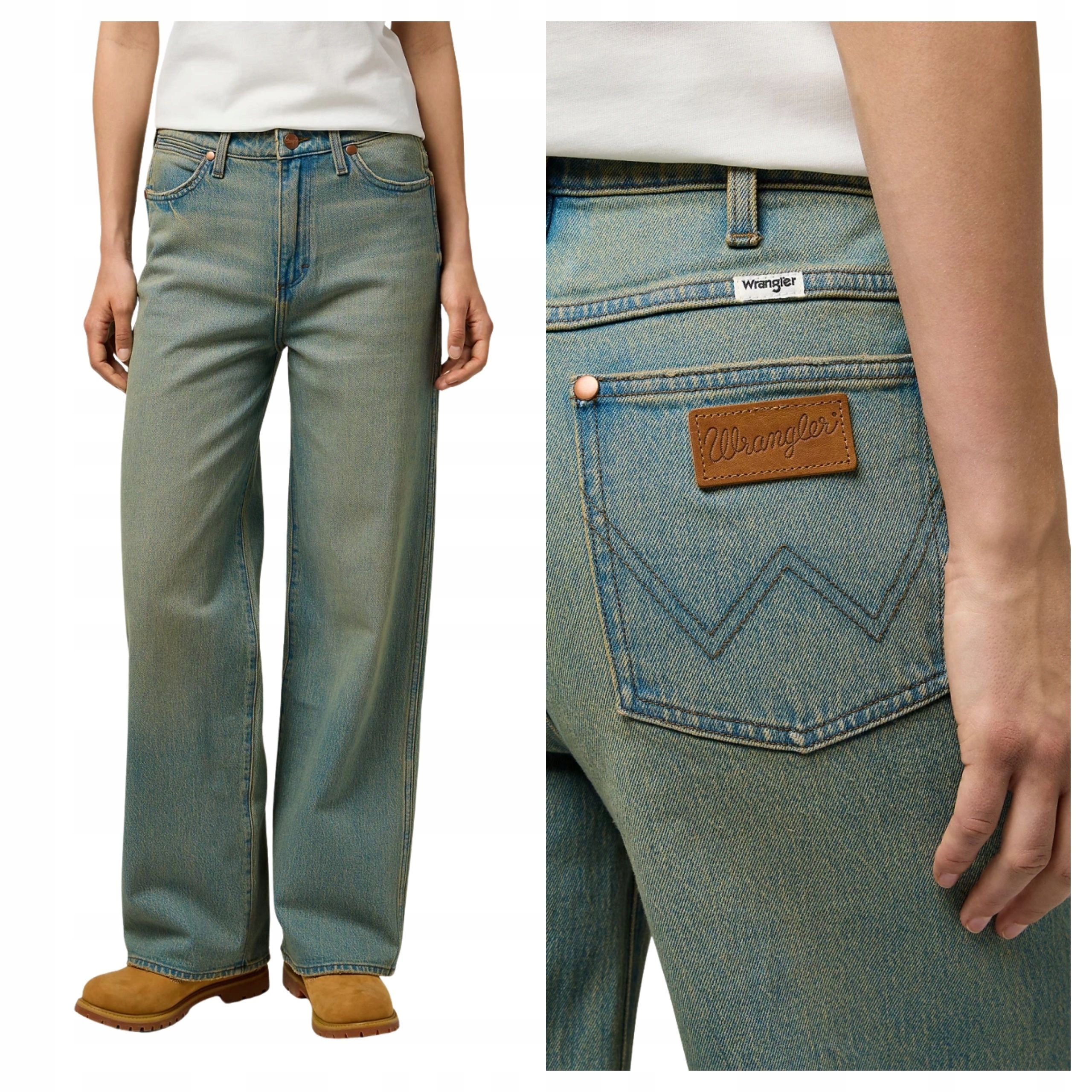 Dámské kalhoty Wrangler Volné džíny Silver Lake W27 L30