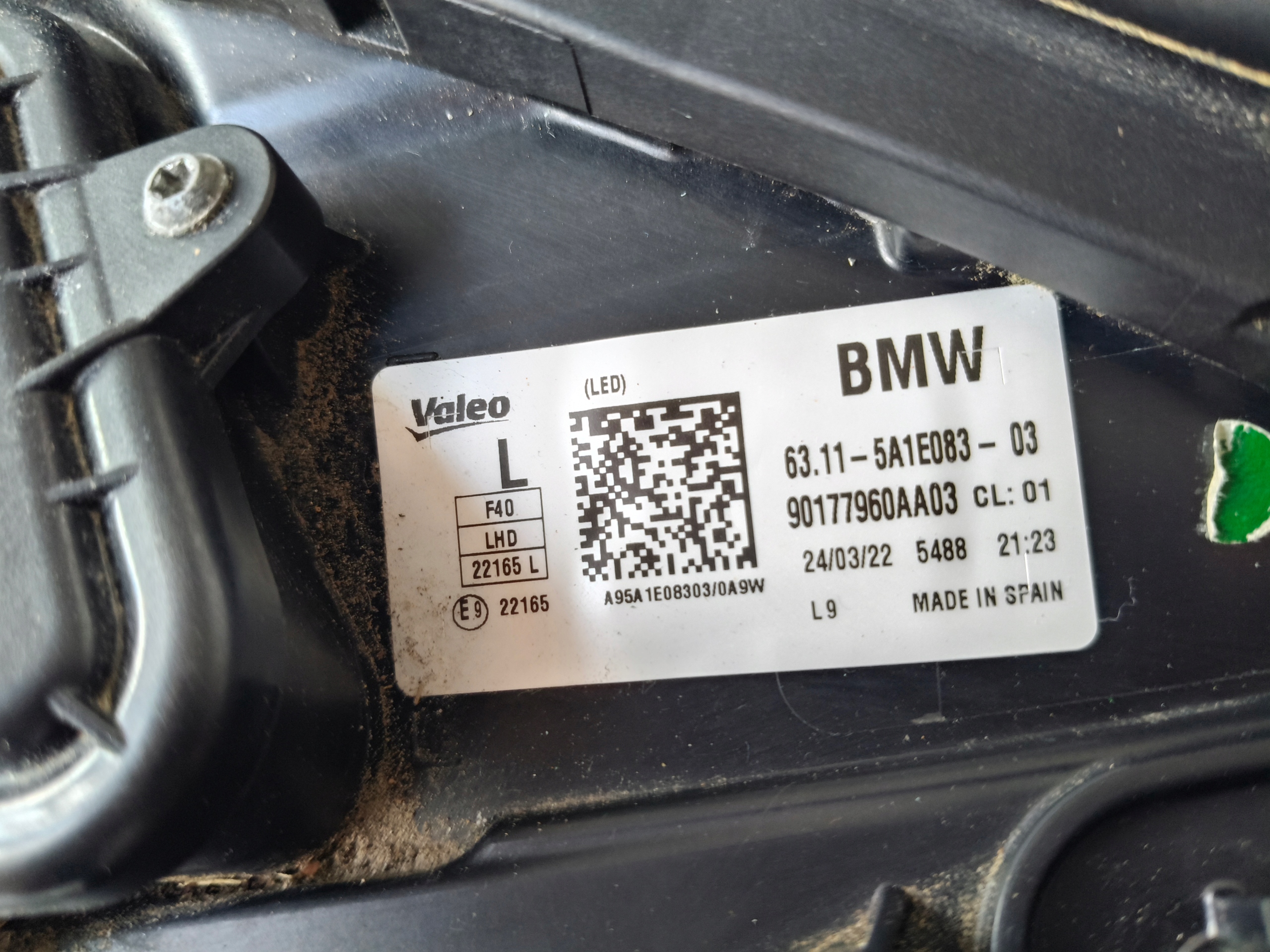 light left REFLEKTOR BMW 1 F40 19- FULL LED ADAPTIVE