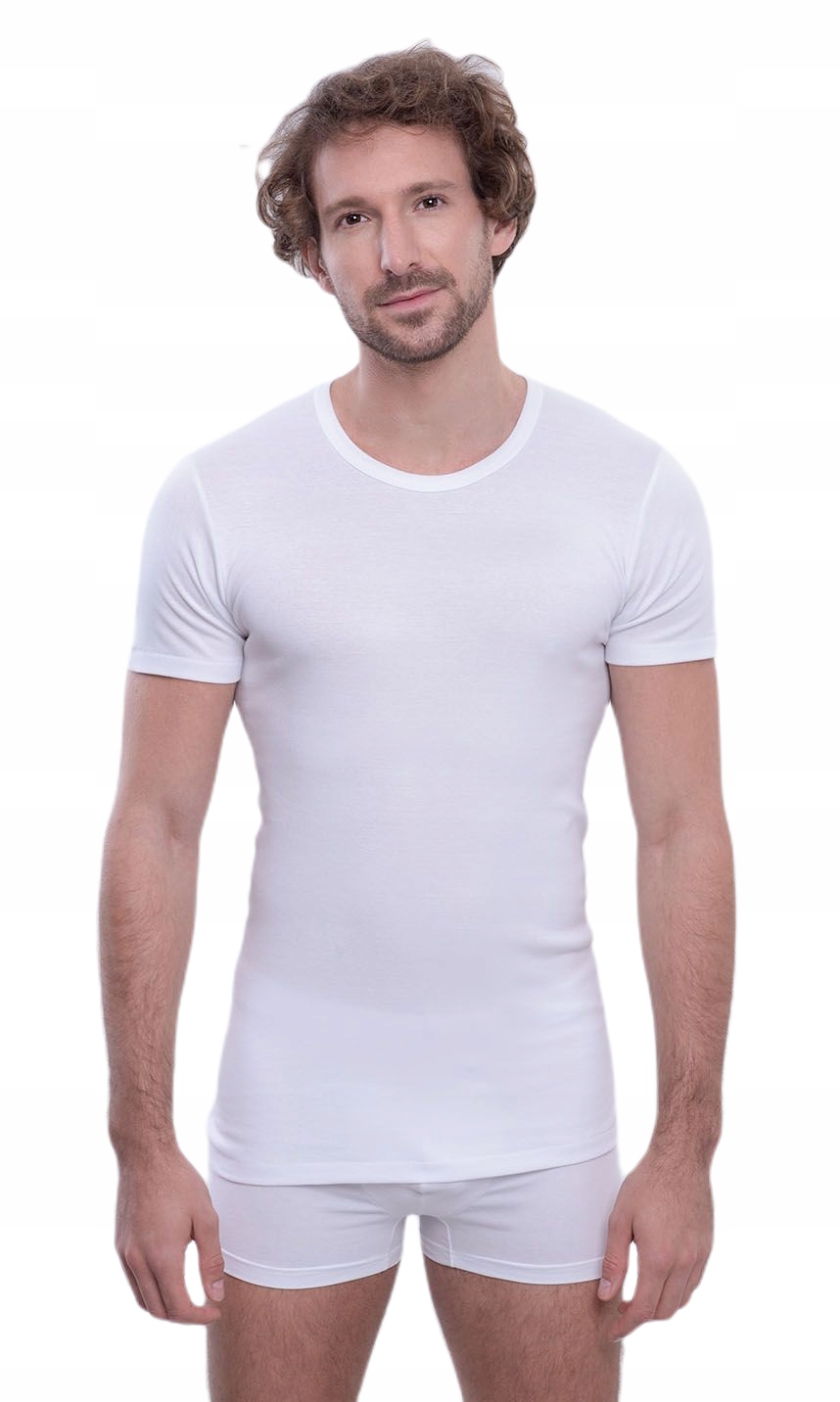 POLSKI PODKOSZULEK MĘSKI WADIMA XXL BIAŁY