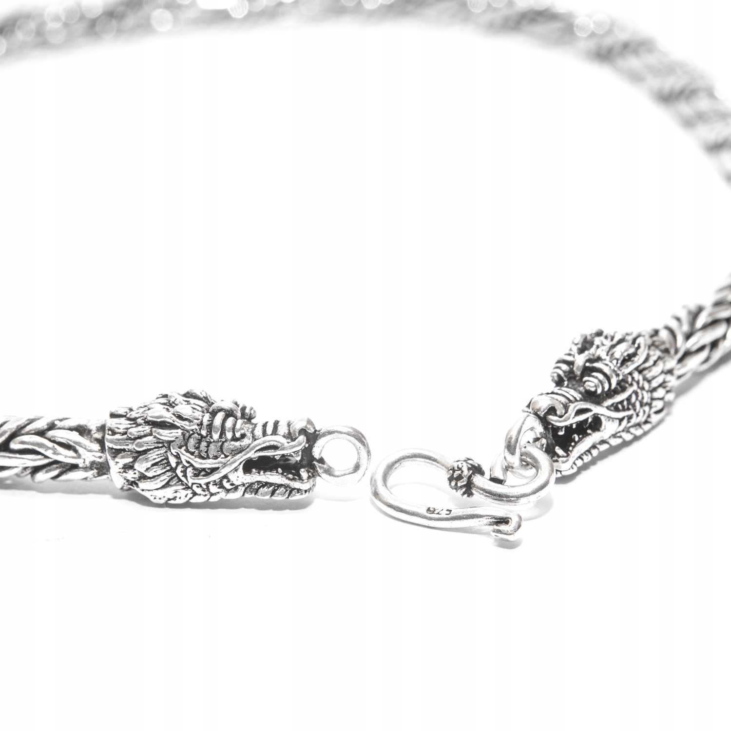 Stříbrný řetěz Drak čínský drak