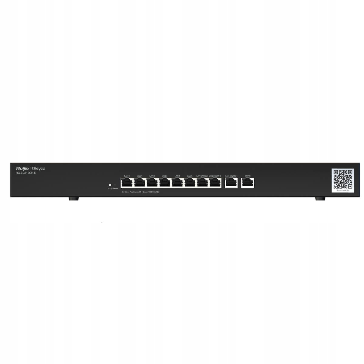 Ruijie Reyee RG-EG310GH-E Kontroler, Router, 10 portů, 10xGE, 1xWAN,