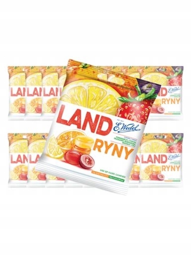 Levně E.Wedel Bonbóny Landryny s ovocnou, mandlovou a kolovou příchutí 16 x 90 g