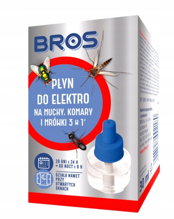 

Bros Płyn do Elektro 3w1 na Komary Muchy Mrówki