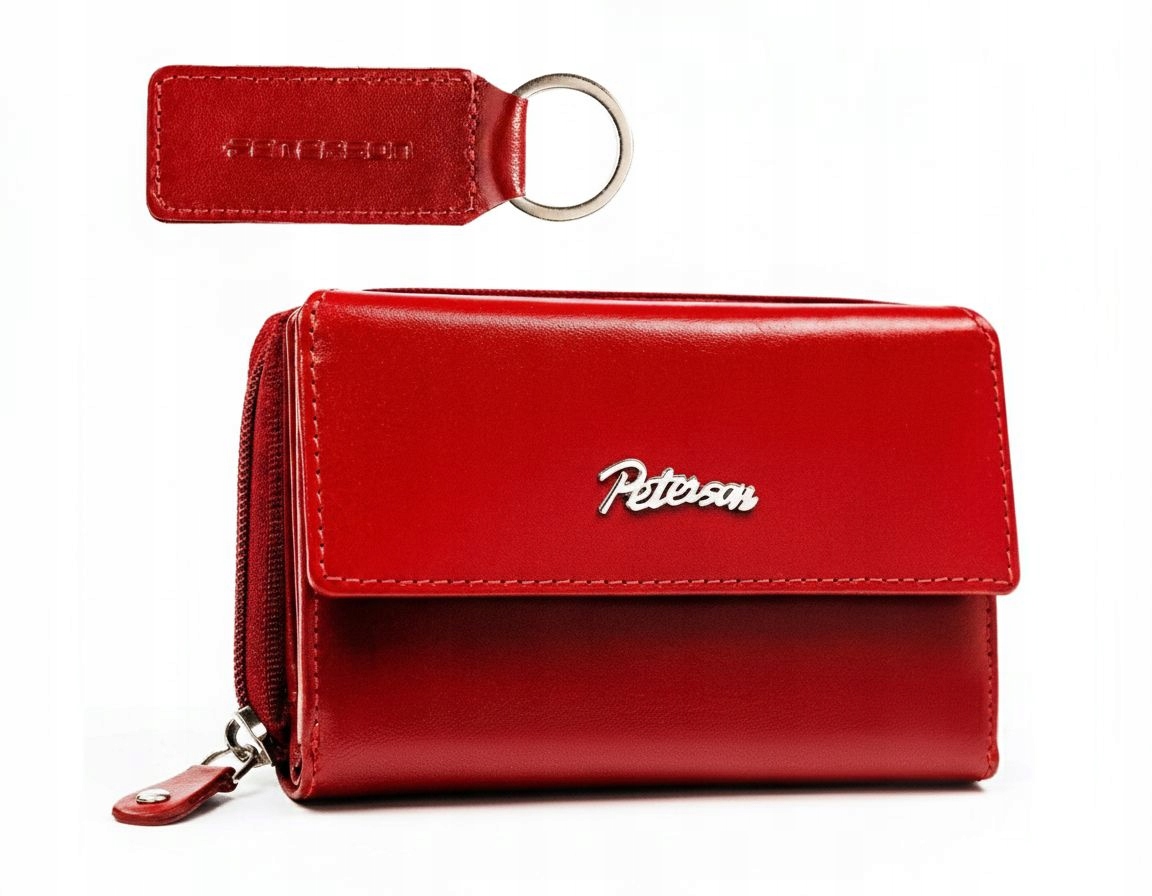 Dámská kožená peněženka Peterson z přírodní kůže Premium jako Dárek Přívěsek Na Klíče