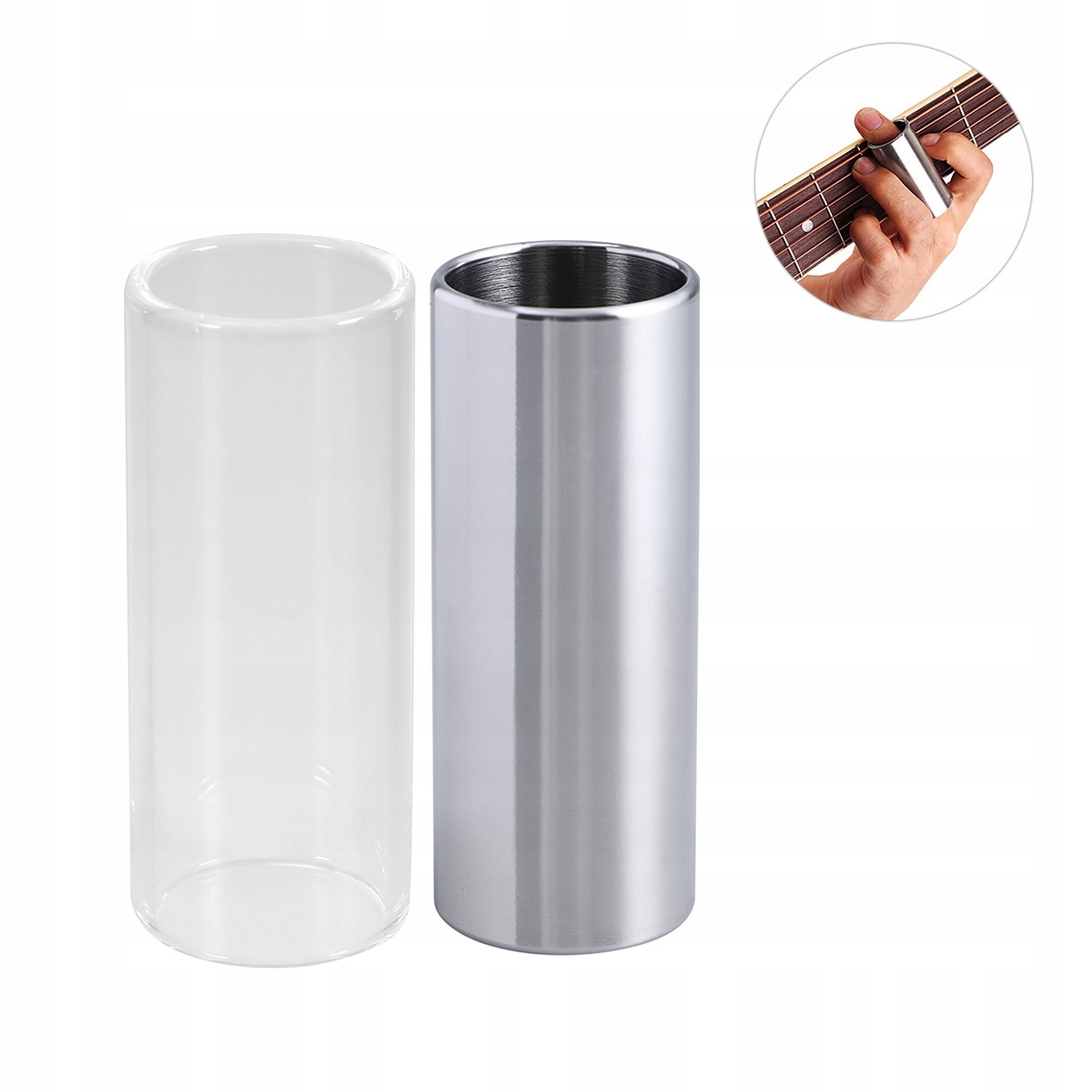 GRA NA GITARZE WYSTĘP SREBRNYCH PIERŚCIENI SLAJDÓW Marka bez marki