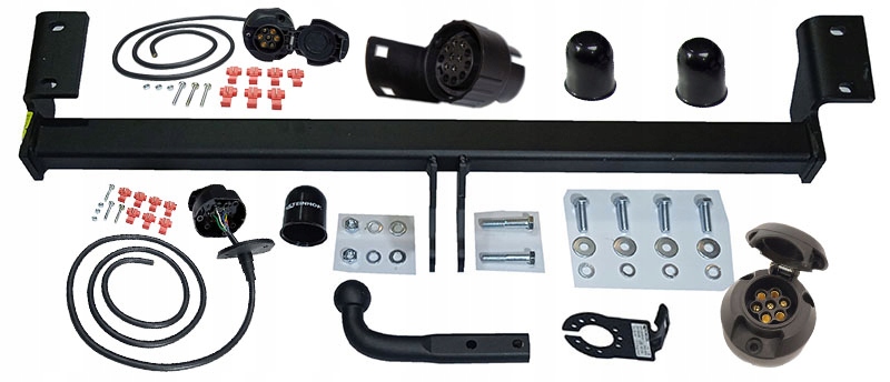 TOYOTA RAV4 II2 2000-2005 DWÓJKA XA20 HAK HOLOWNICZY+WIĄZKA +ADAPTER7PIN13P Wiązka w zestawie 7 PIN