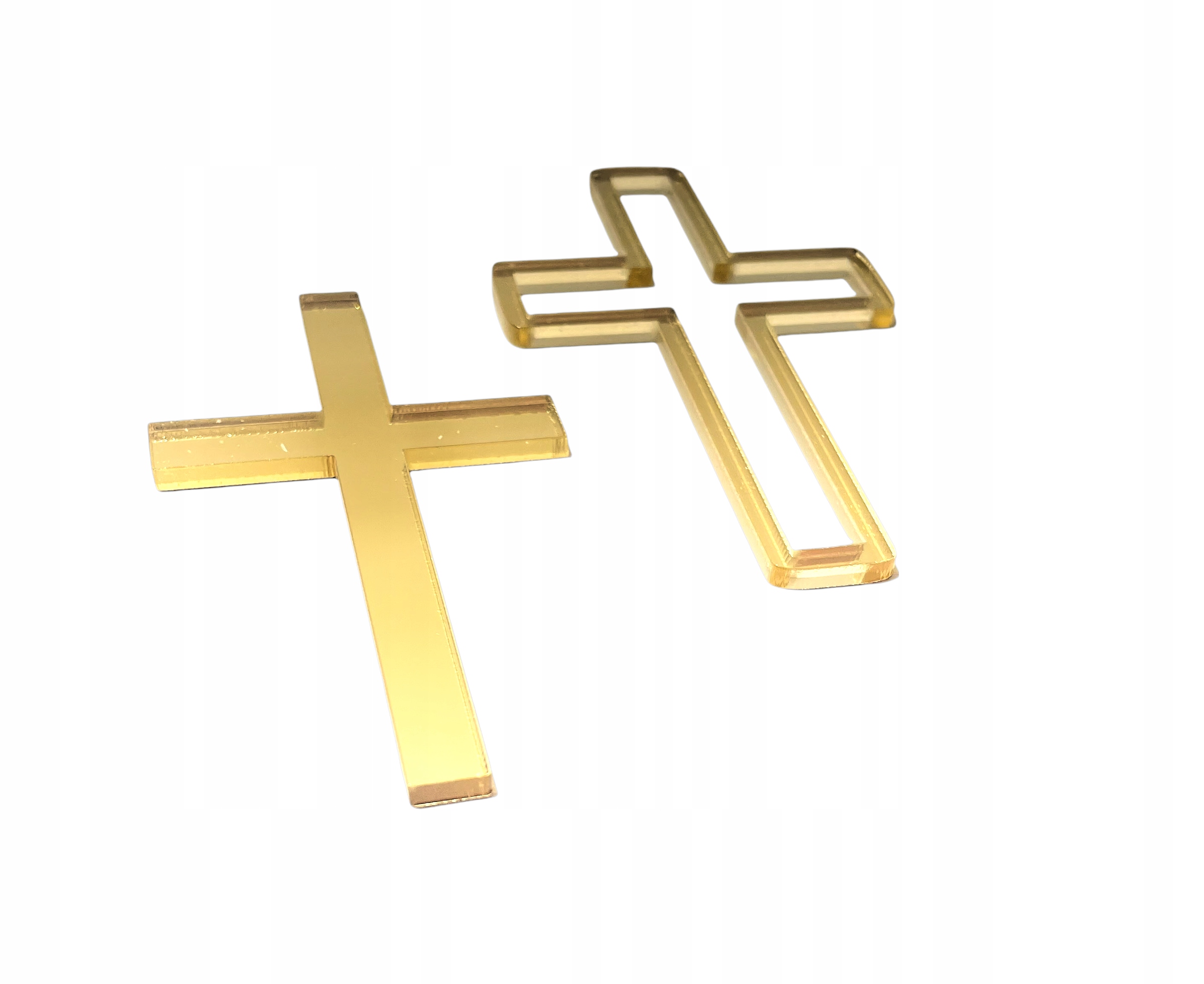 TOPPER NA BOK TORTU KOMUNIA ŚWIĘTA KRZYZ ZLOTY Marka Kapart