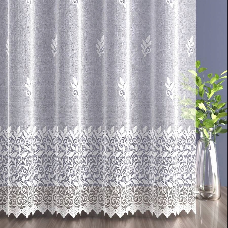 

firanka żakardowa biała Alia 250 cm