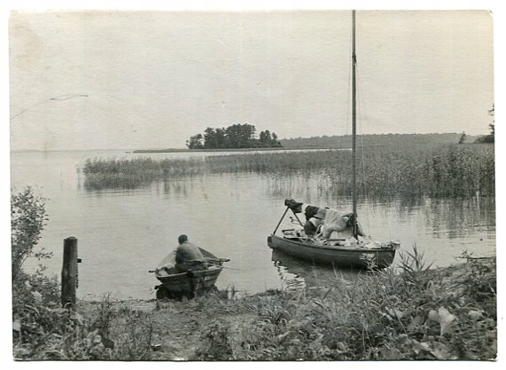 MAZURY : Jezioro MAMRY :: widok - łódki