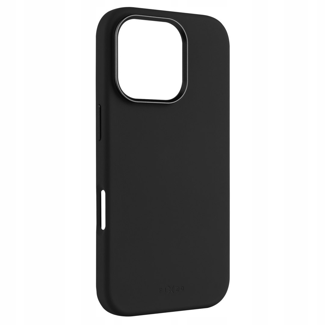 Fixed MagFlow Back Cover Apple iPhone 16 Pro Silicone Black