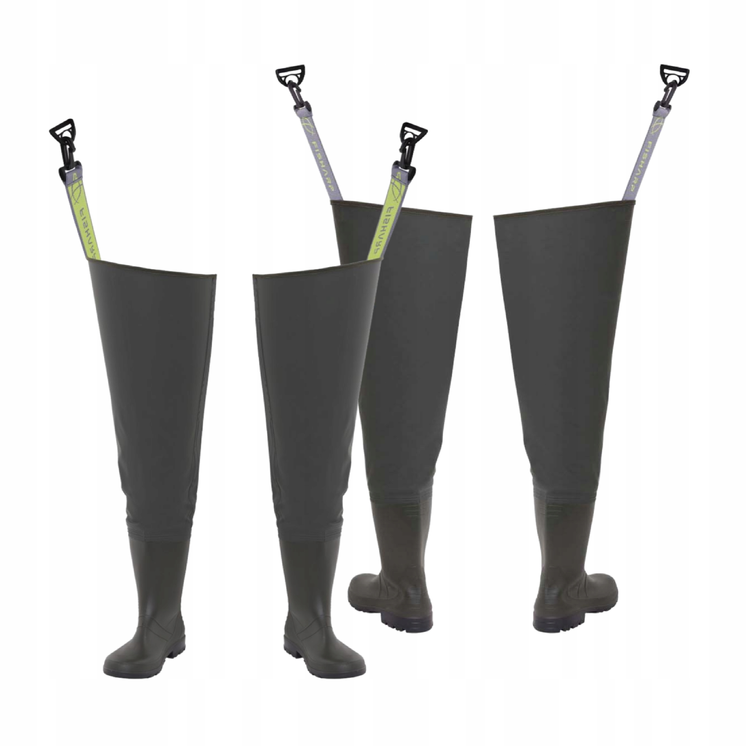 Rybářské vodáky velmi lehké pro rybáře, zelené, Polské, odolné