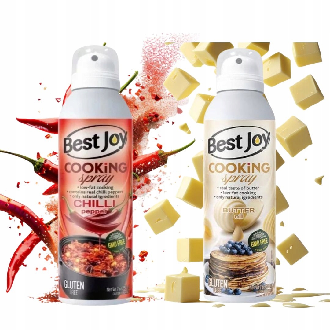 Levně Best Joy sprej na vaření 100% máslový olej 250 ml chilli paprička 250 ml